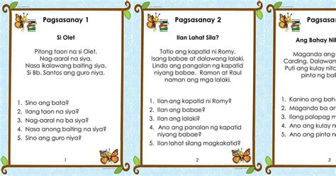 Pagsasanay sa Filipino .